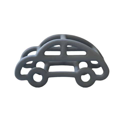 3D Car Silicone Teether- Navy Blue