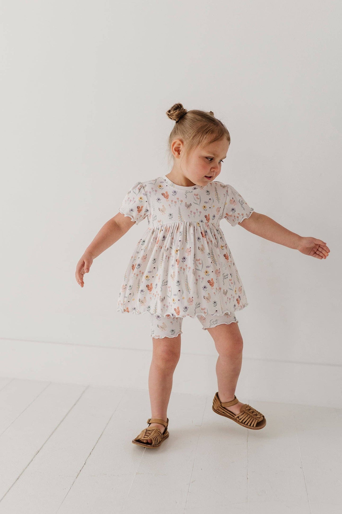Floral Chickens Babydoll Set