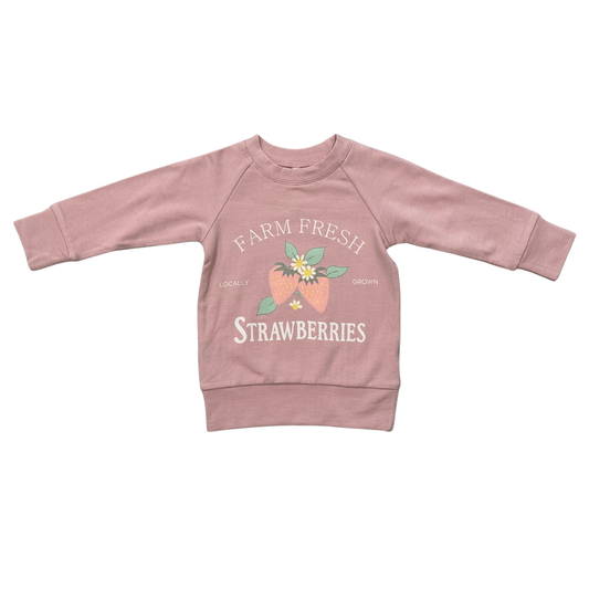 Farm Fresh Strawberries Raglan Sweatshirt
