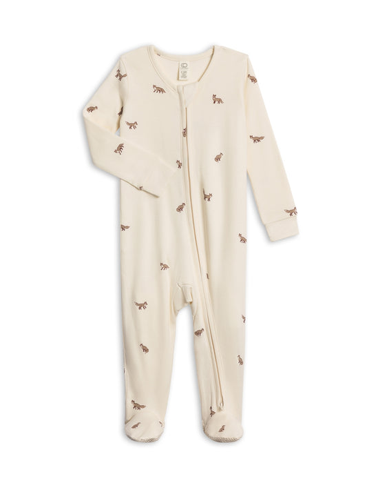 Organic Baby Peyton Footed Sleeper - Fox