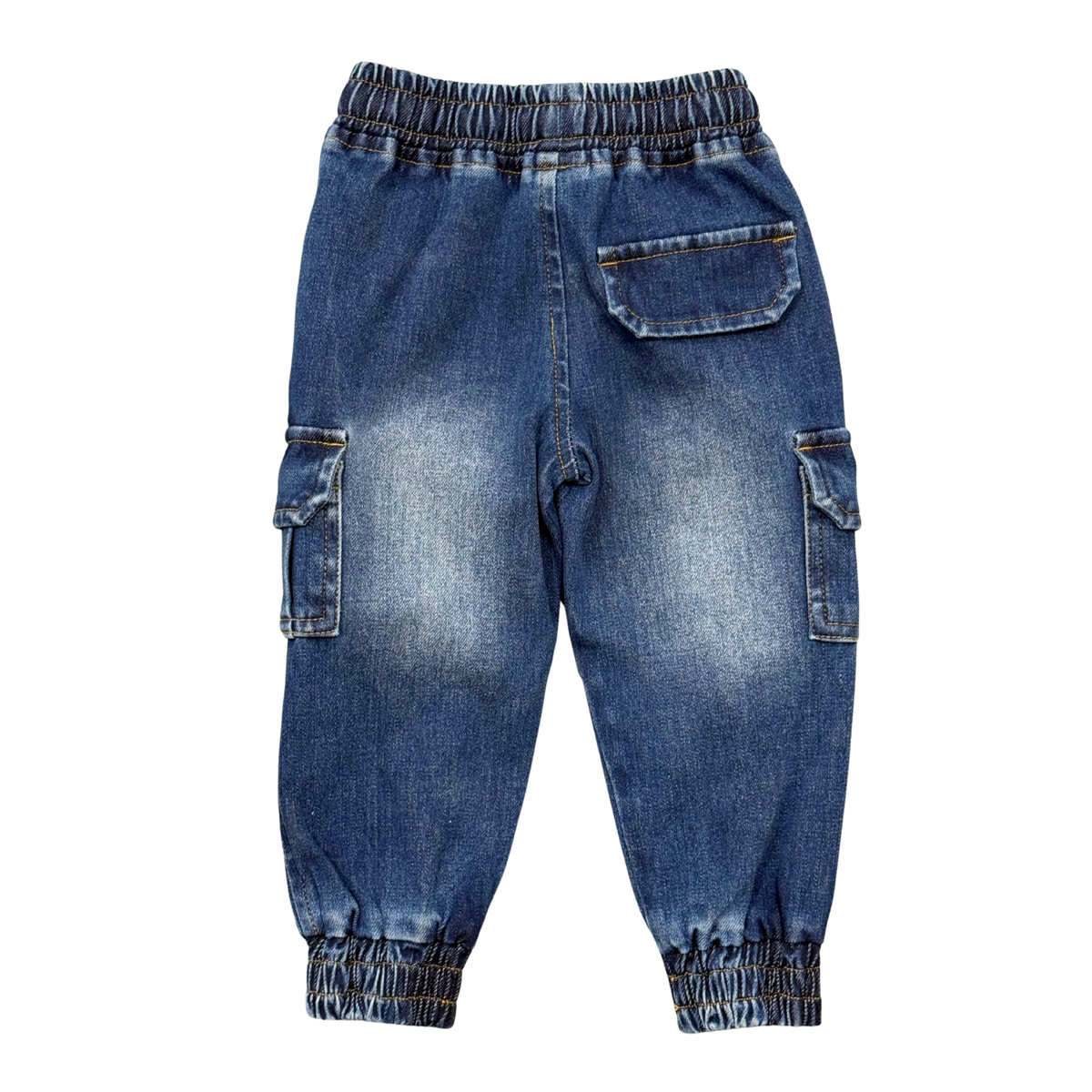 Dark Blue Wash Denim Jogger