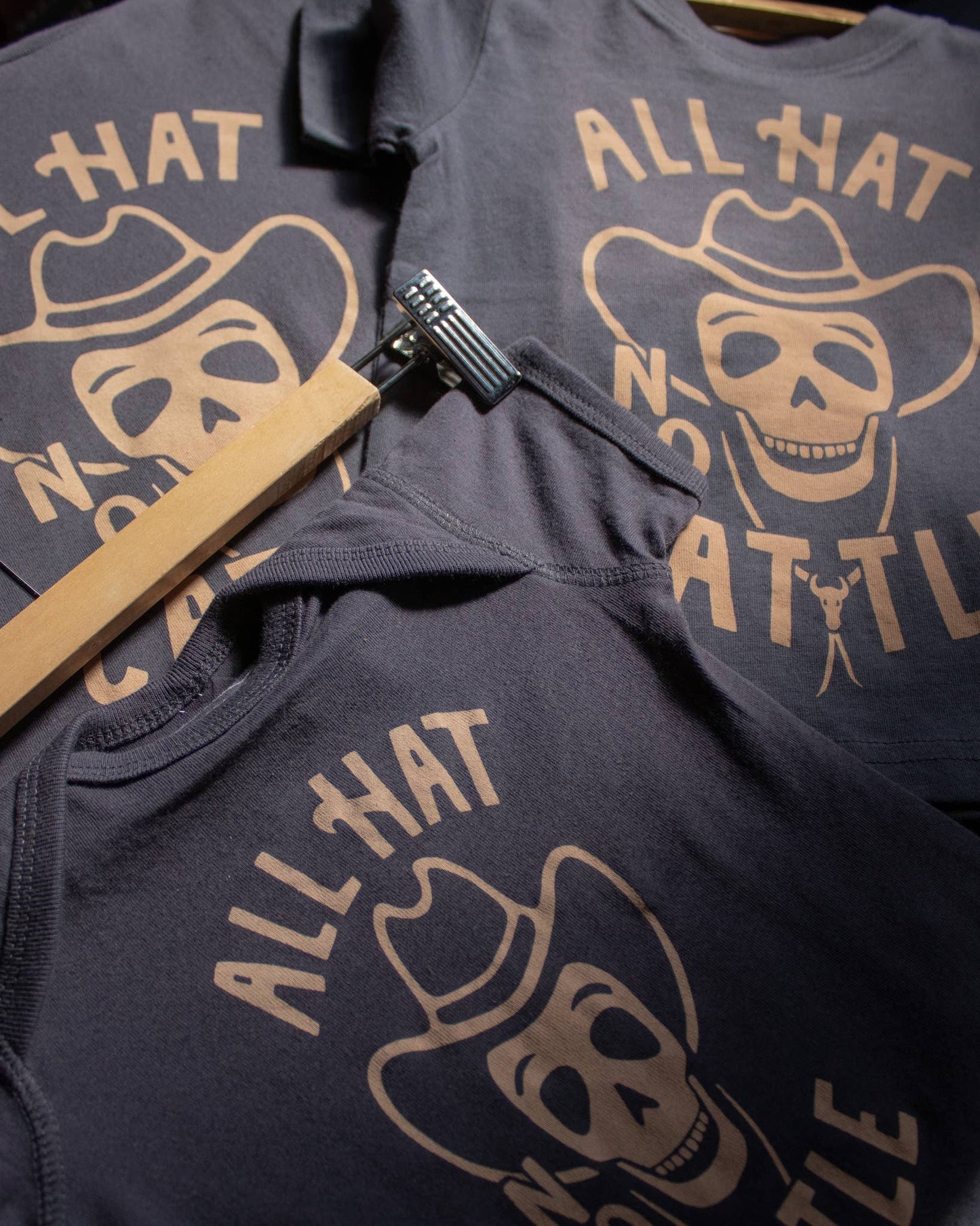All Hat No Cattle Western Kids Tee