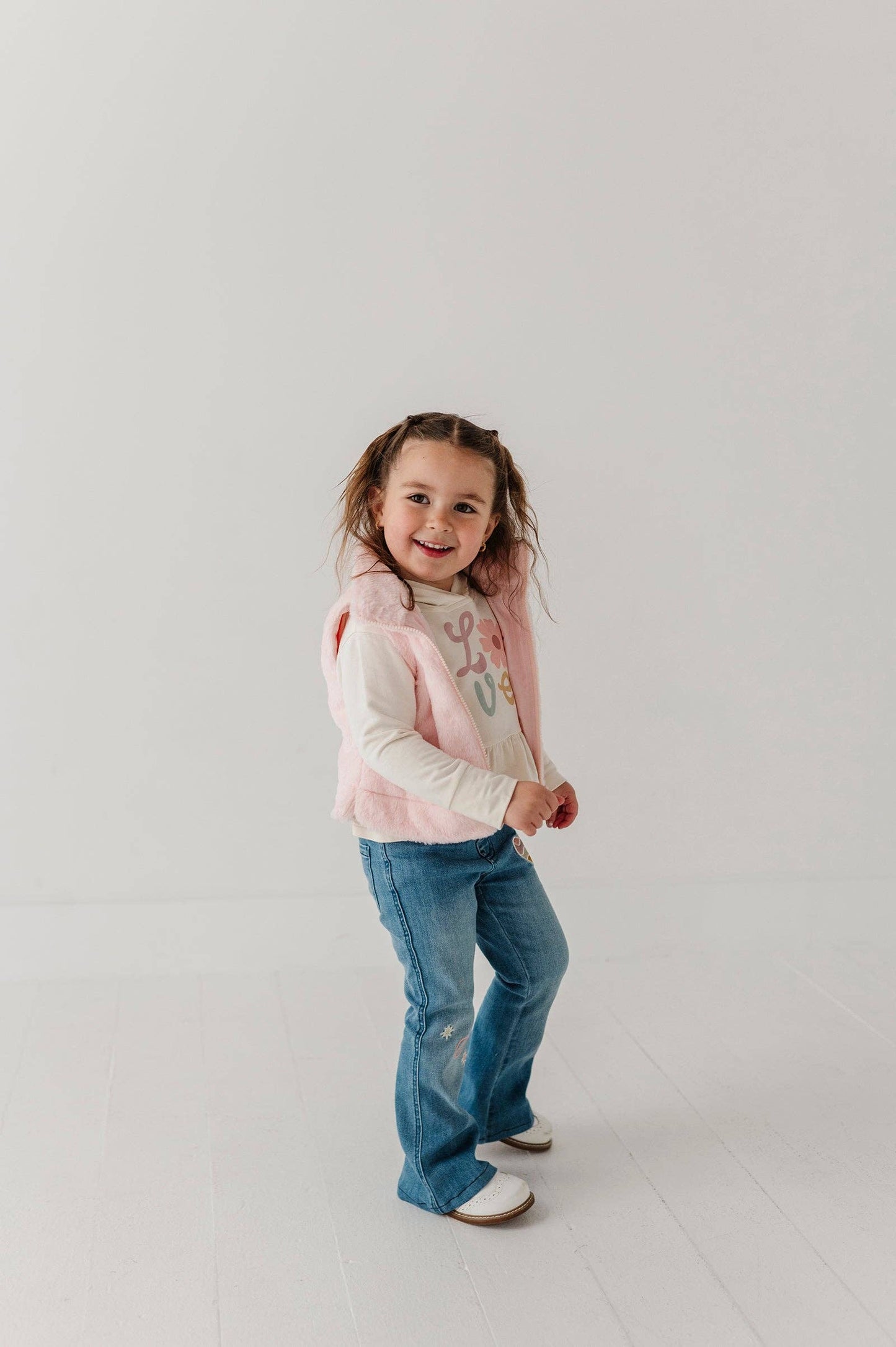 Light Pink Faux Fur Vest