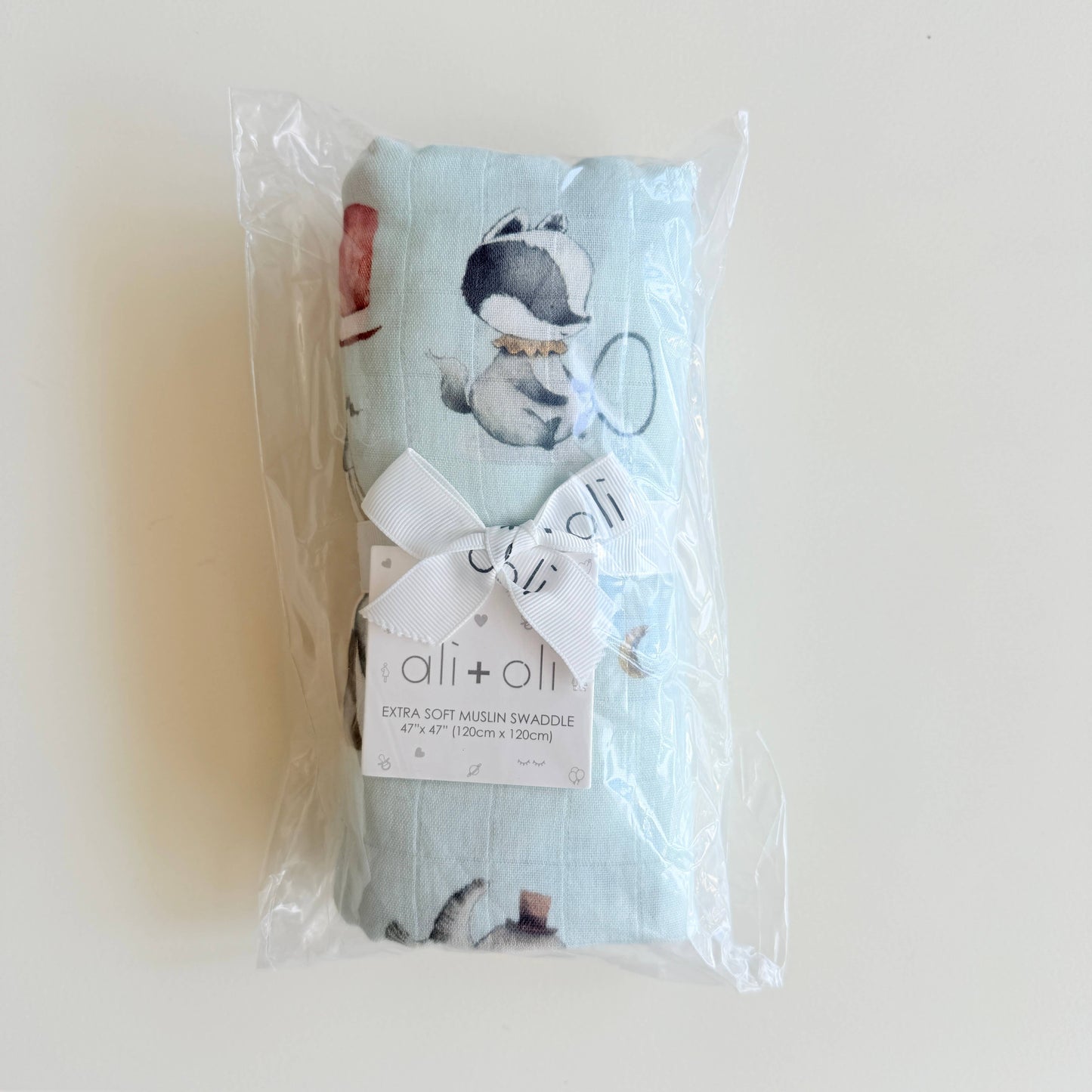 Bamboo Muslin Swaddle Blanket- Circus
