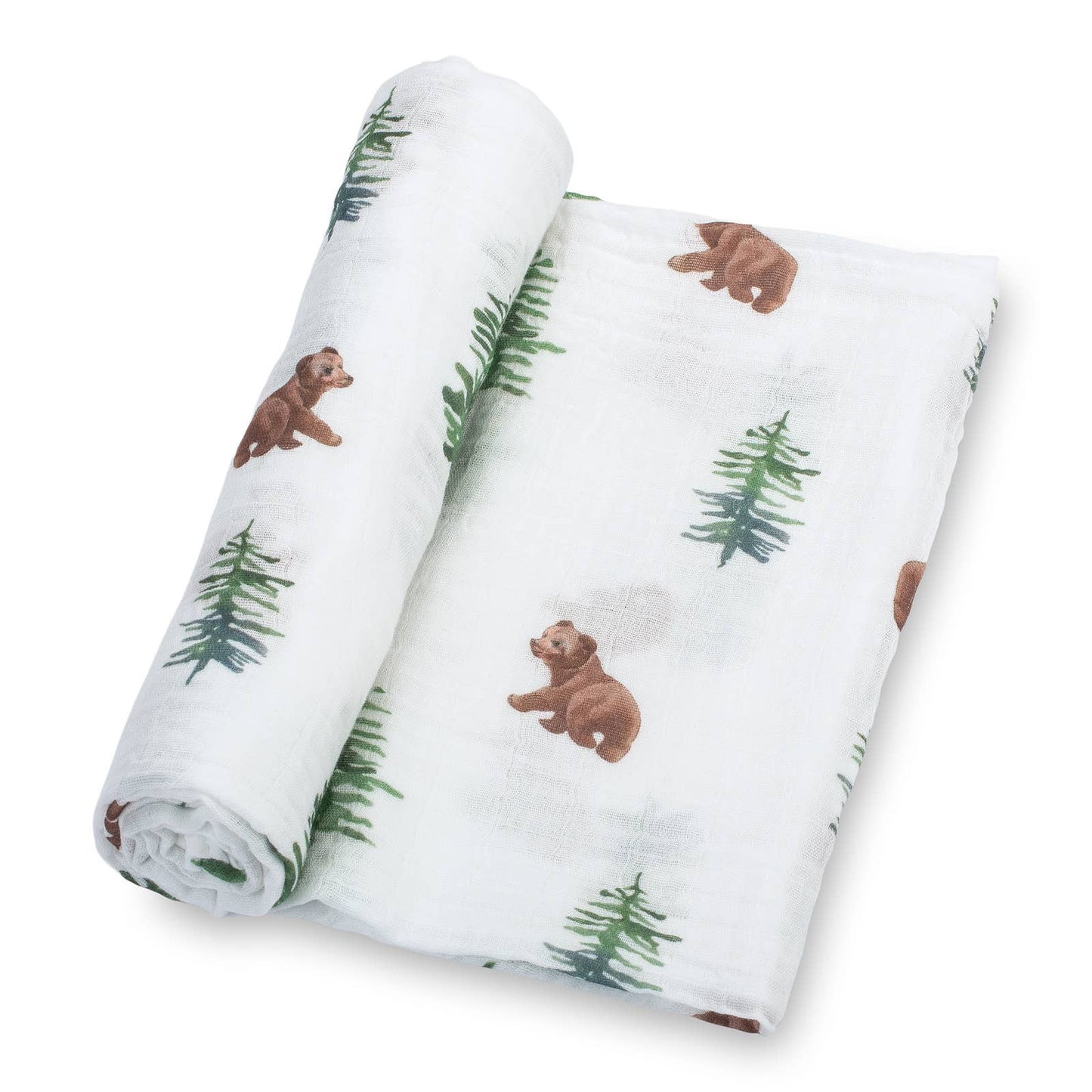Bear Cub Baby Muslin Swaddle Blanket