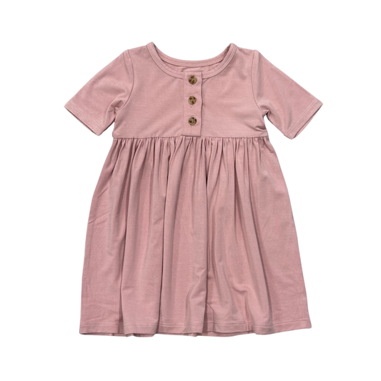 Spring Mauve Henley Dress