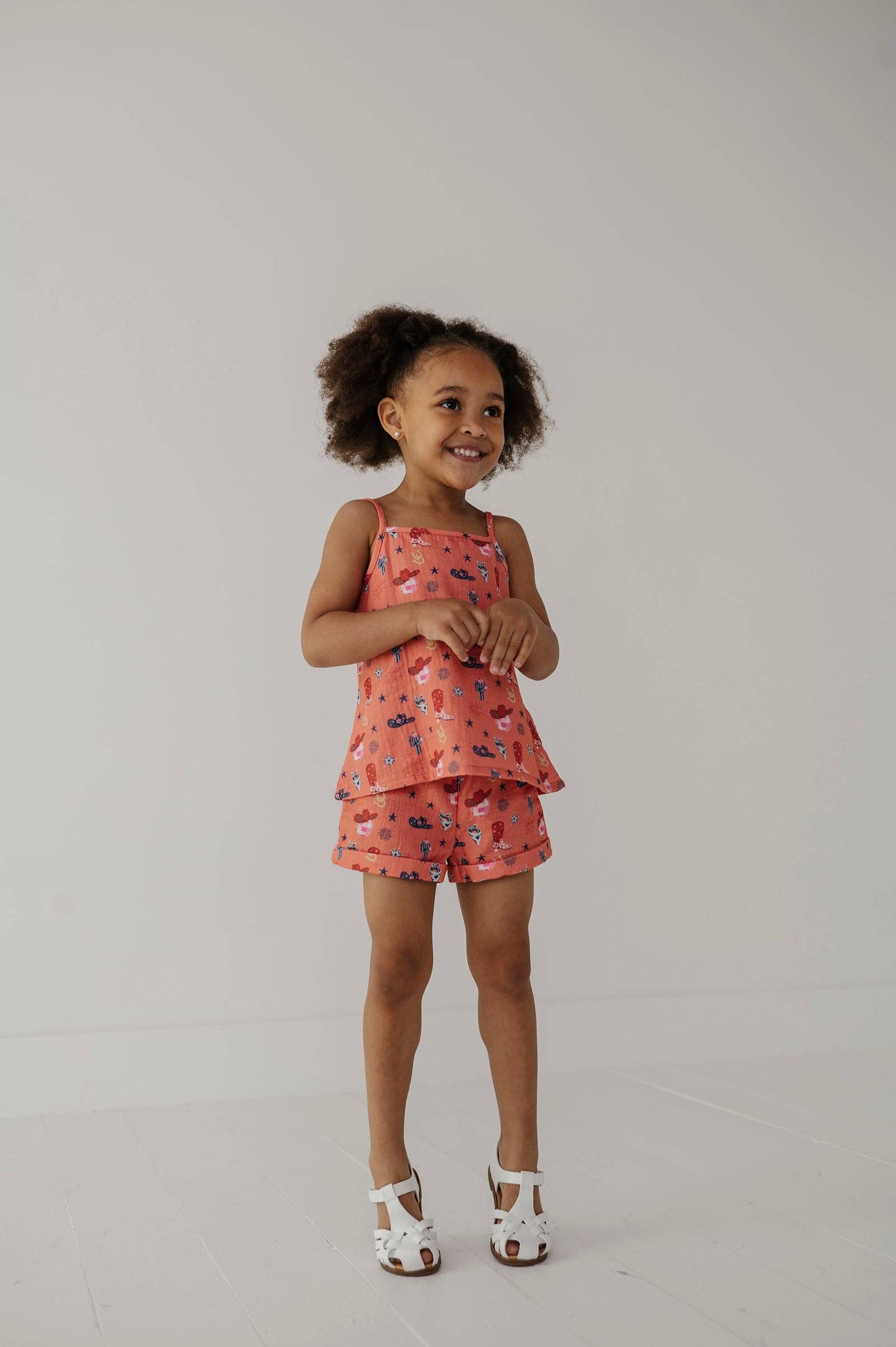 American Cowgirl Gauze Tank & Short Set