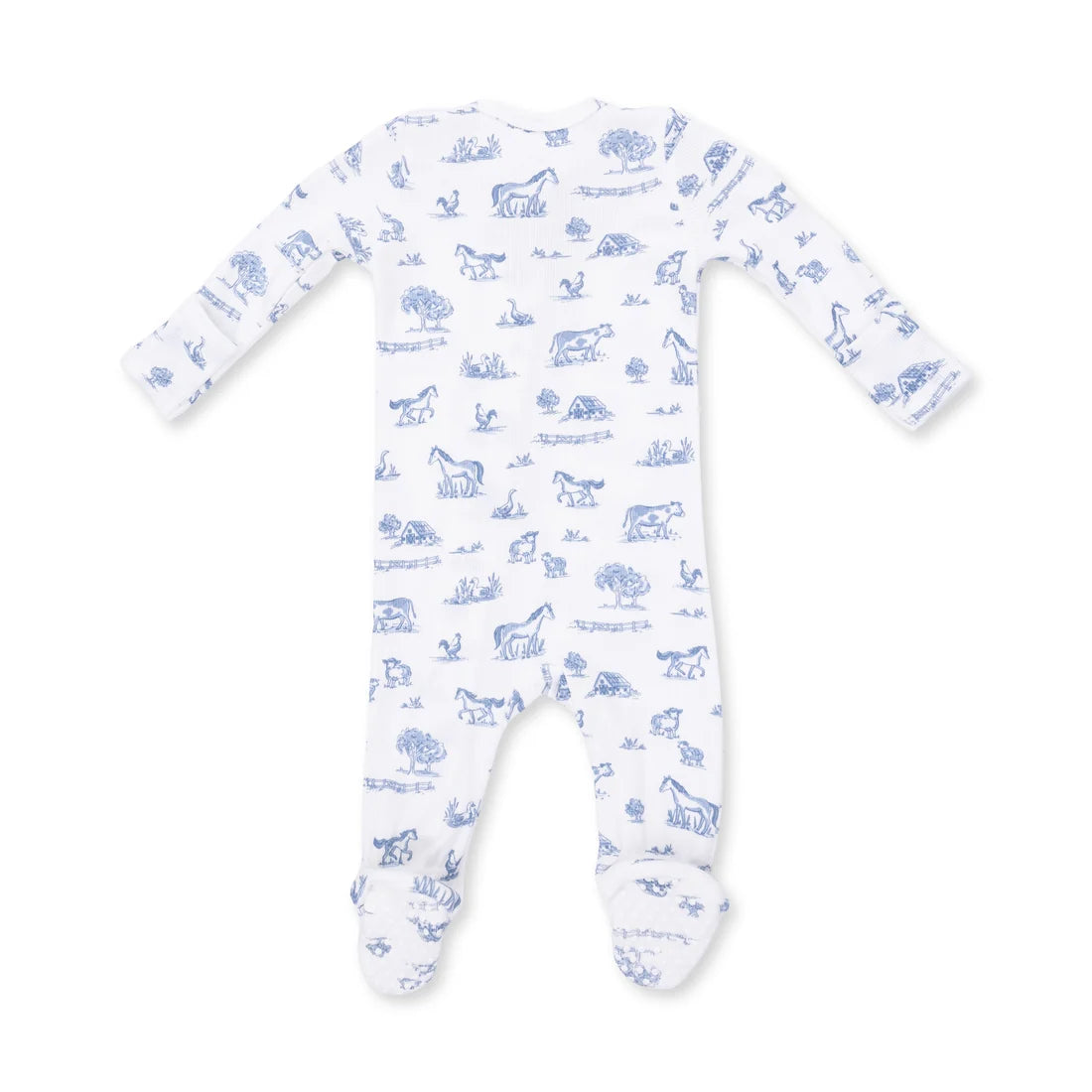Farm Friends 2 Way Zipper Footie