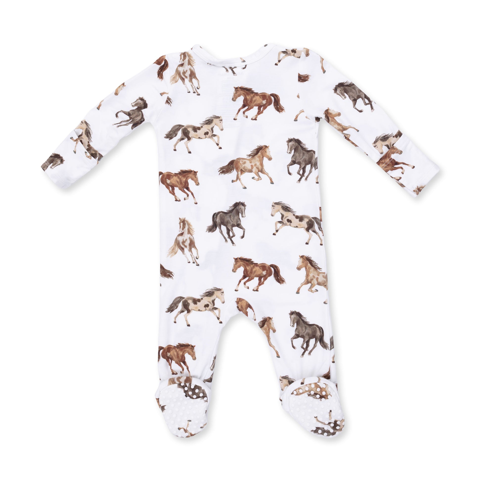 Wild Horses 2 Way Zipper Footie