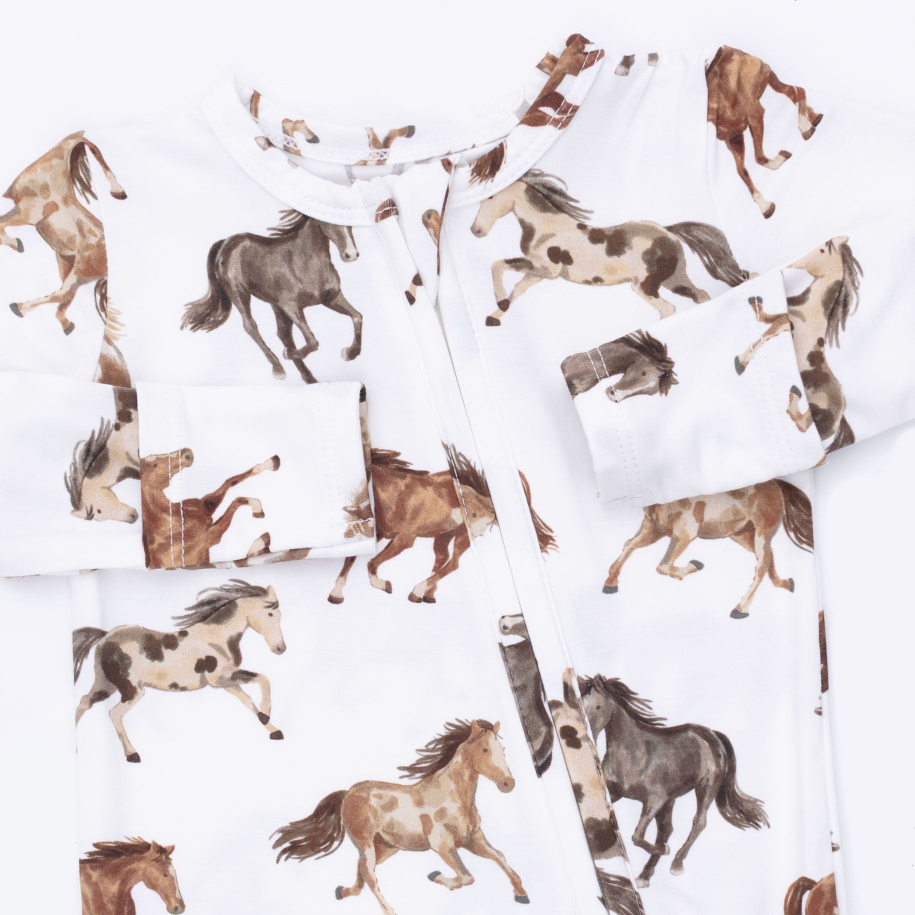 Wild Horses 2 Way Zipper Footie