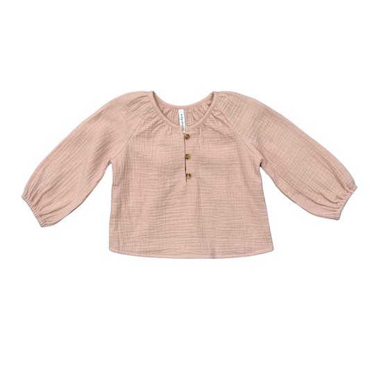 Blush Cotton Gauze Blouse