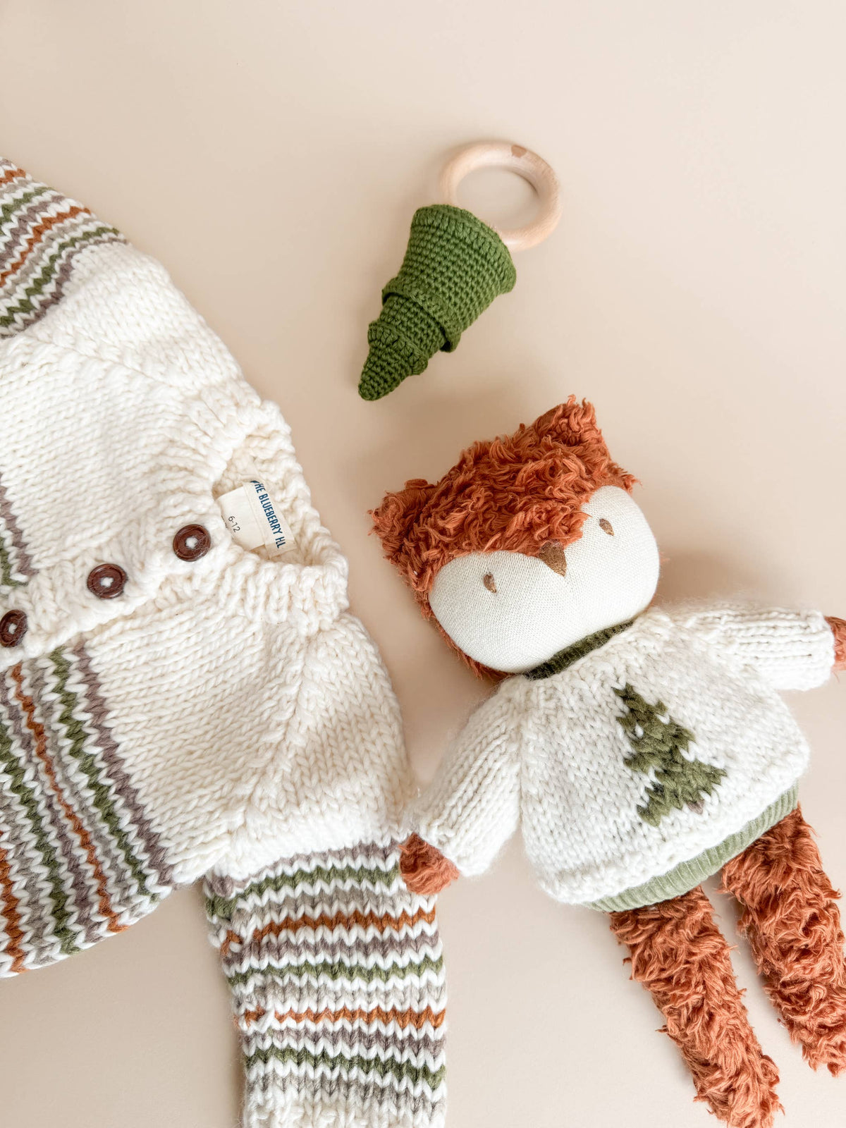 Organic Woodland Stripe Cardigan