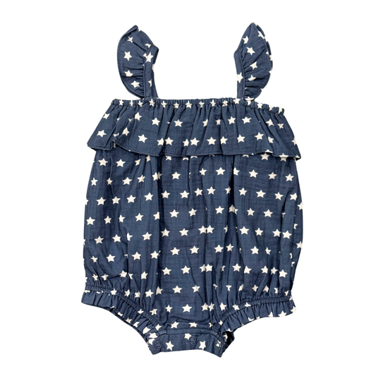 American Stars Gauze Bubble Romper