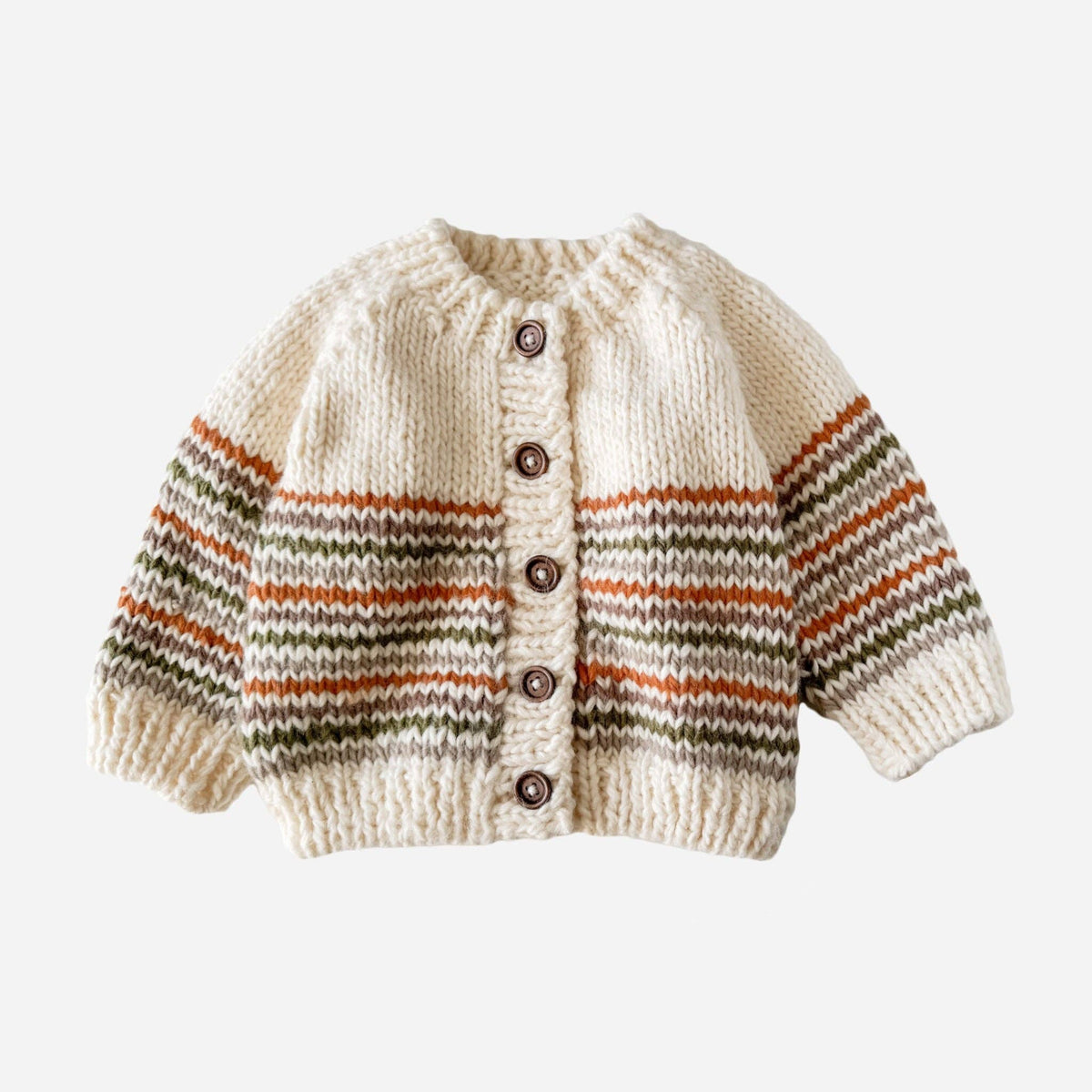 Organic Woodland Stripe Cardigan