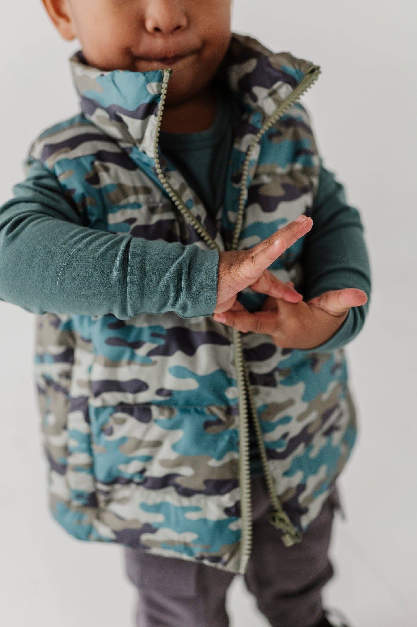 Camouflage Puffer Vest