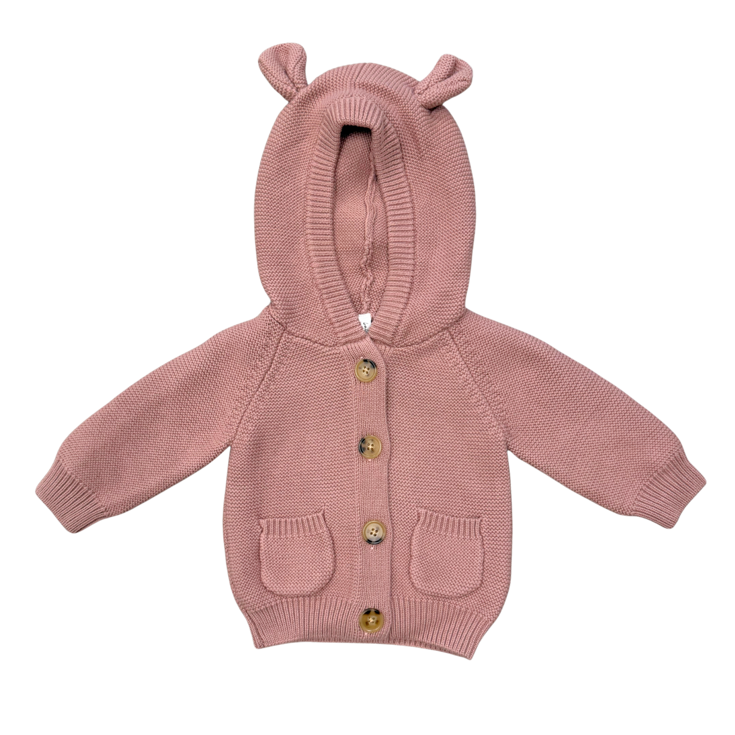 Rose Knit Cotton Hoodie