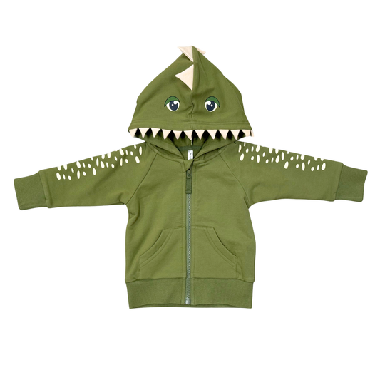 Green Dinosaur Hooded Jacket