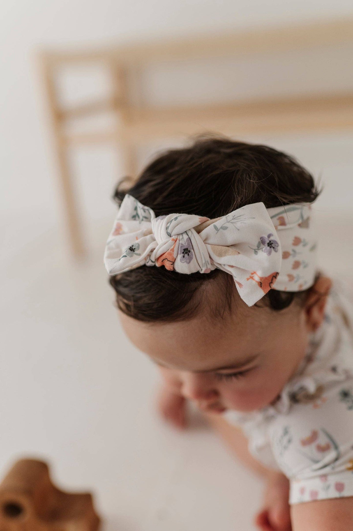 Floral Chickens Headband