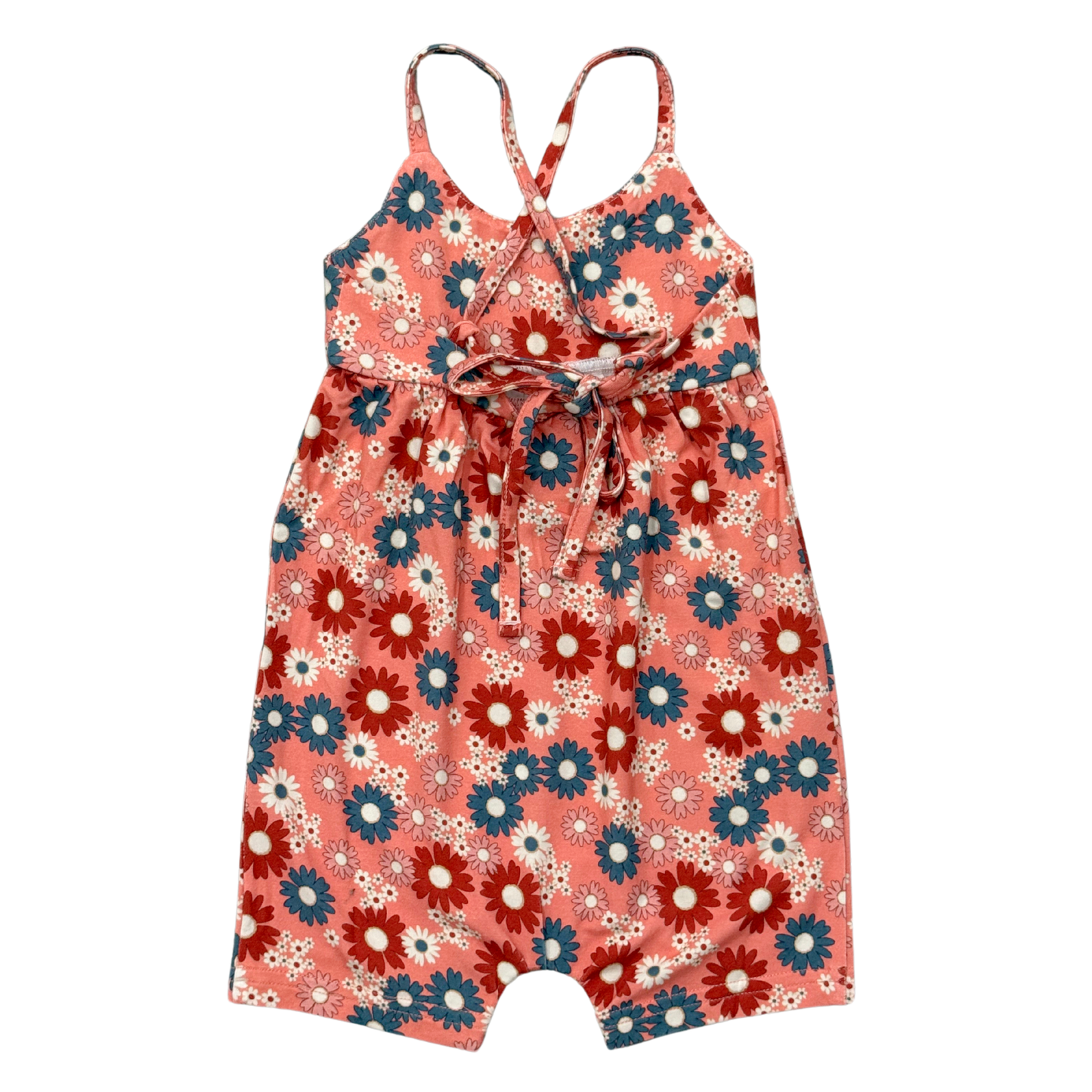Zoey Daisy Tie-Back Romper