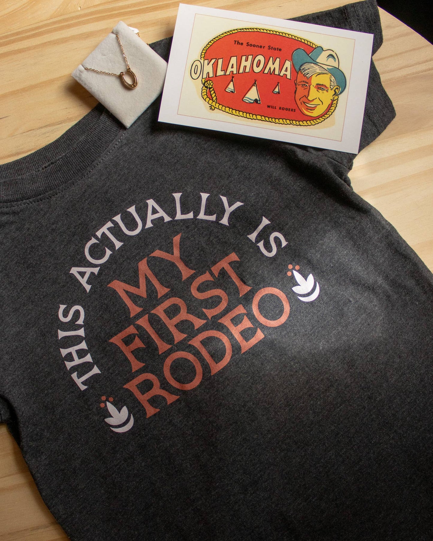 Actually My First Rodeo Western Kids Tee