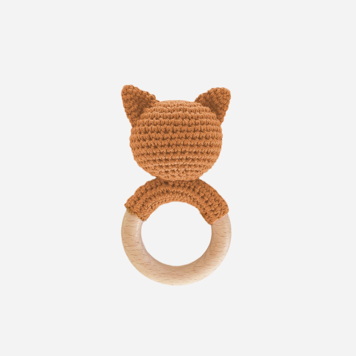 Organic Fox Crochet Teether