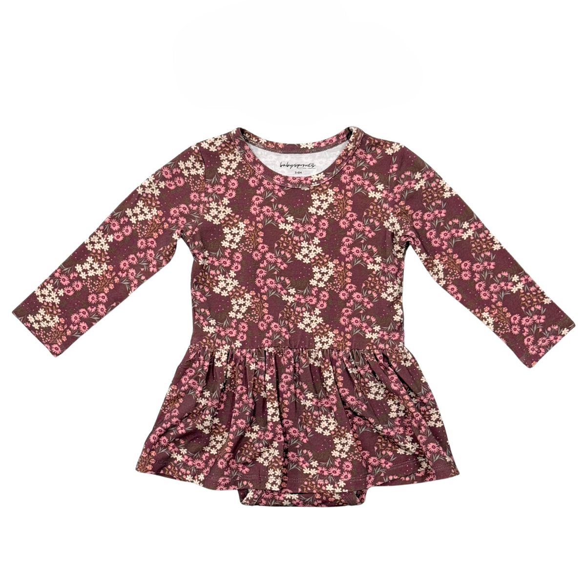 Cluster Garden Floral Bodysuit Dress