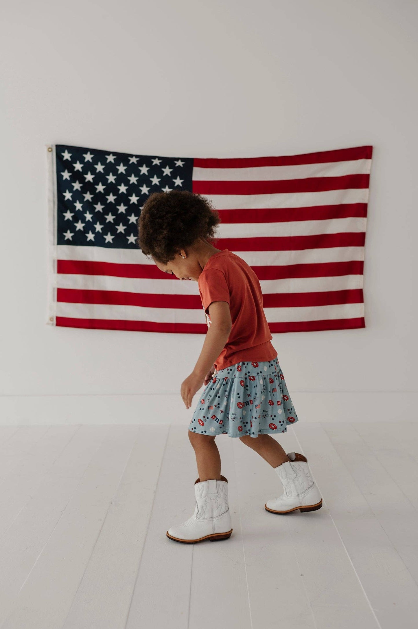USA Summer Bamboo Skort