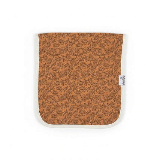 Premium Burp Cloth - Golden Floral