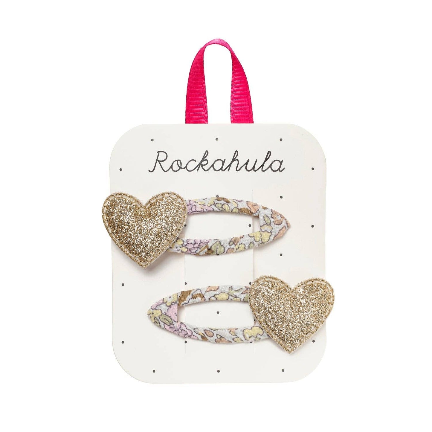 Fairytale Floral Heart Clips