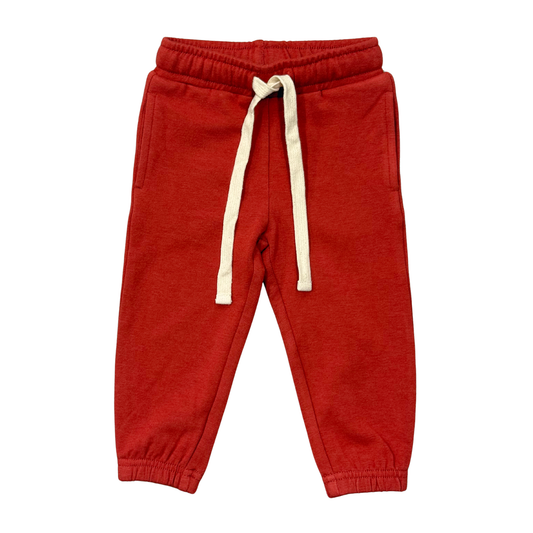 Berry Red Bamboo Joggers
