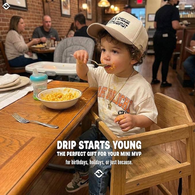 Toddler Mac & Cheese Enthusiast Snapback Hat