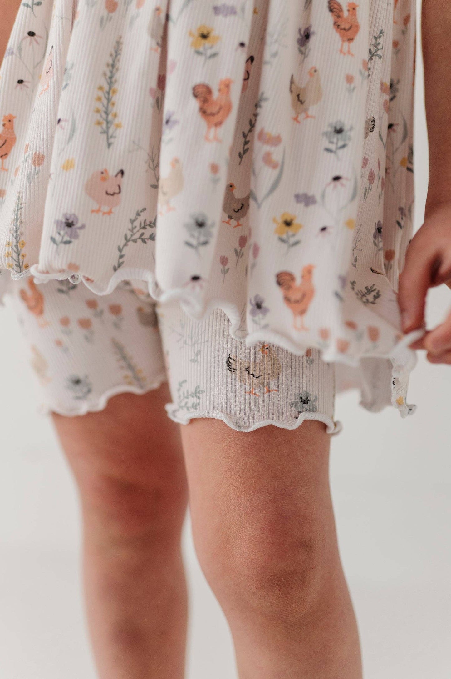 Floral Chickens Babydoll Set
