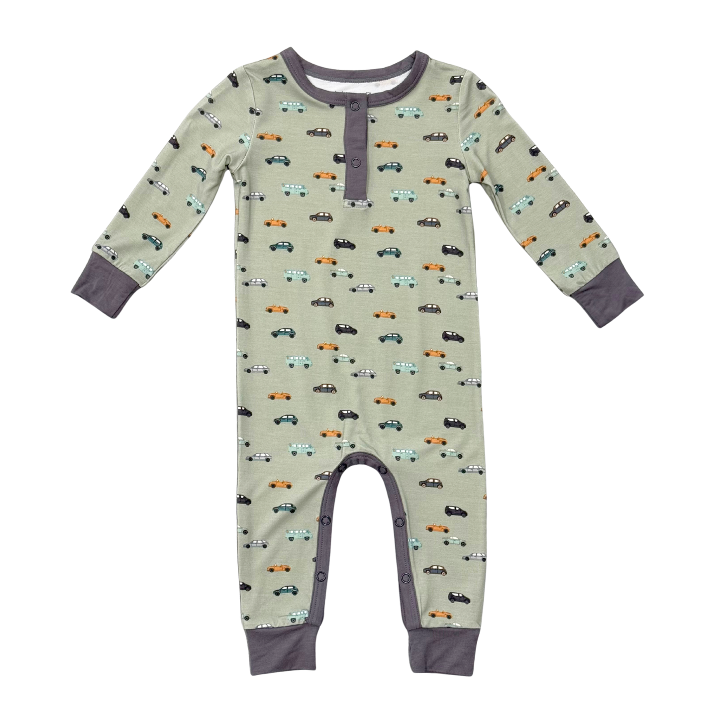 Cars Snap Bamboo Romper