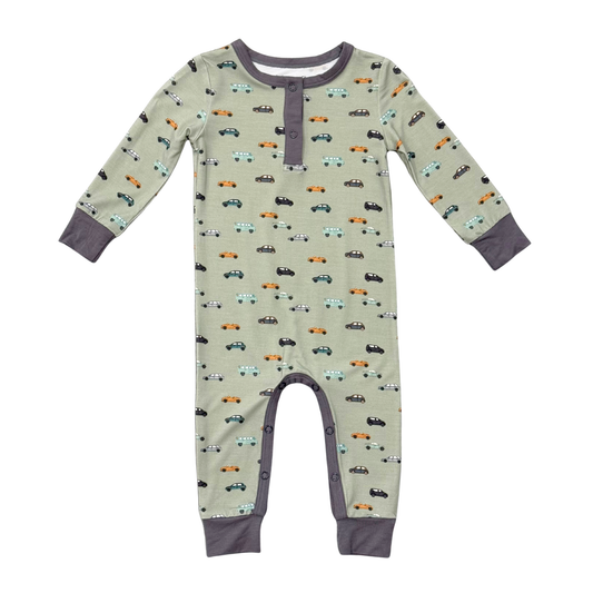 Cars Snap Bamboo Romper