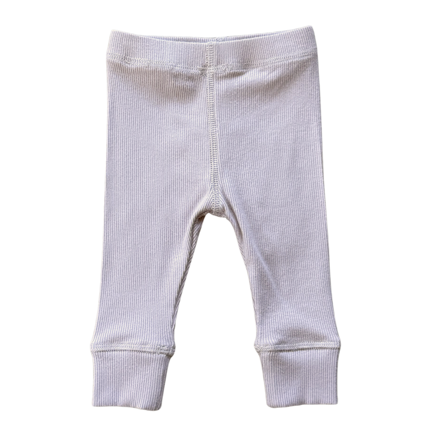 Ribbed Bamboo Baby Leggings -Lavender Cloud