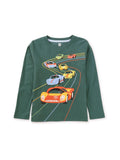 Le Mans Race Graphic Tee: SILVER PINE