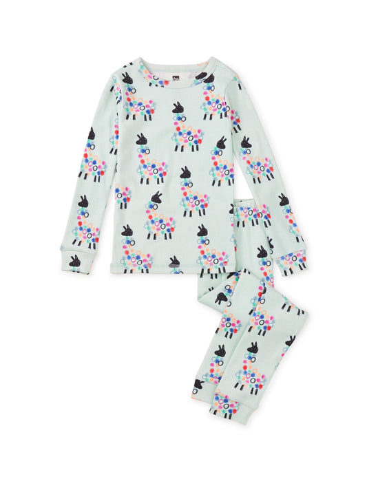 Goodnight Pajama Set: Alpacas All Aglow