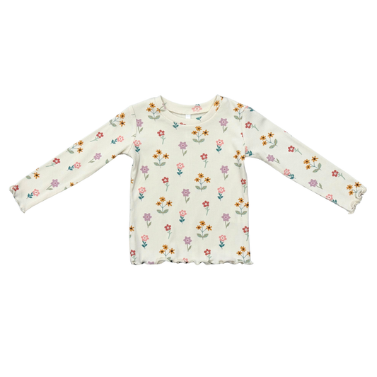 Meadow Bloom Lettuce Hem Tee