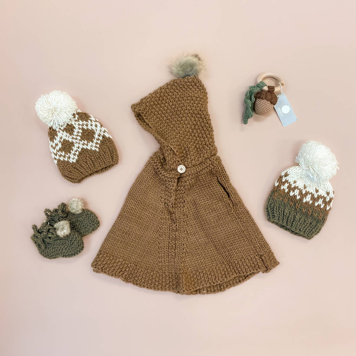 Organic Acorn Crochet  Teether