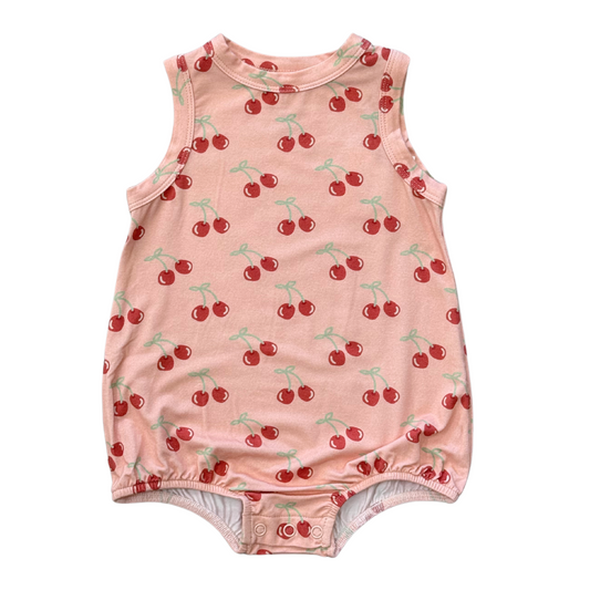 Cherries Bamboo Bubble Romper
