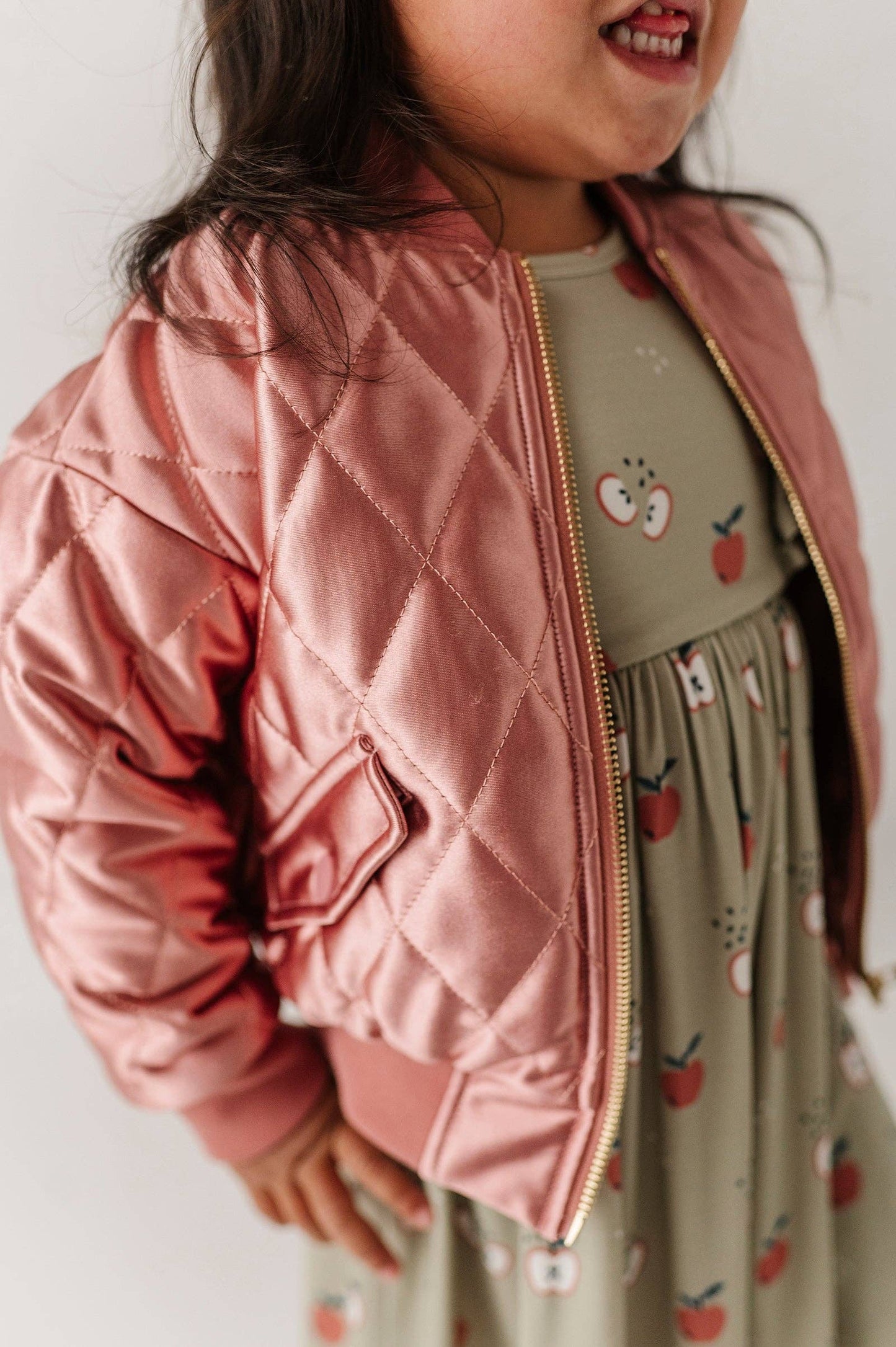 Rose Sparkles Bomber Jacket