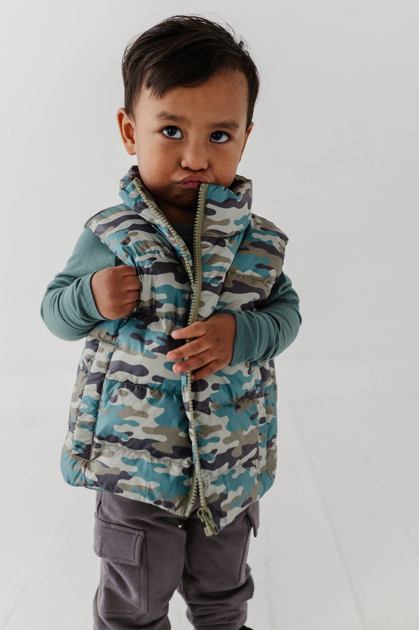 Camouflage Puffer Vest