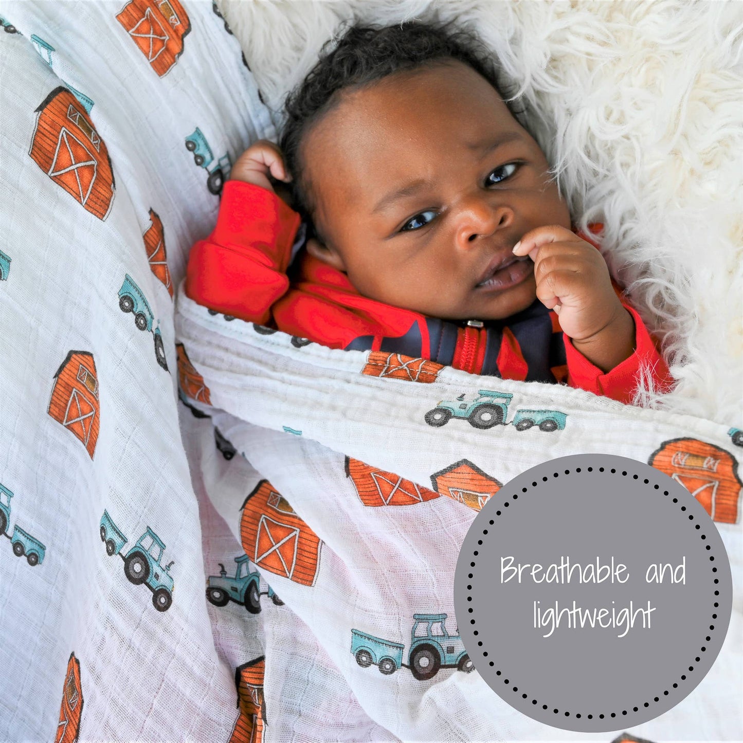 Barn Baby Muslin Swaddle Blanket