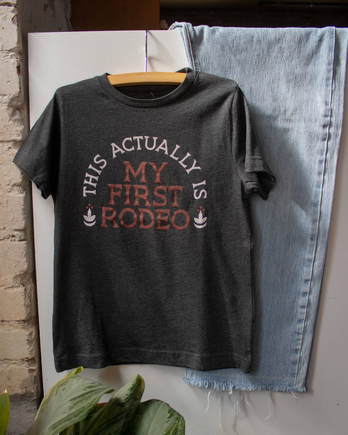 Actually My First Rodeo Western Kids Tee