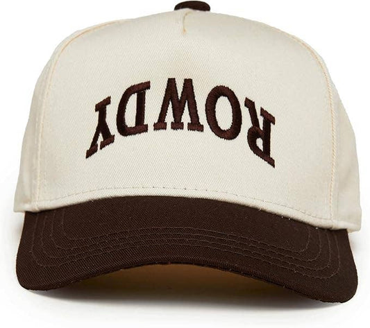 Rowdy Upside Down 2-Tone Cap - Brown/Beige