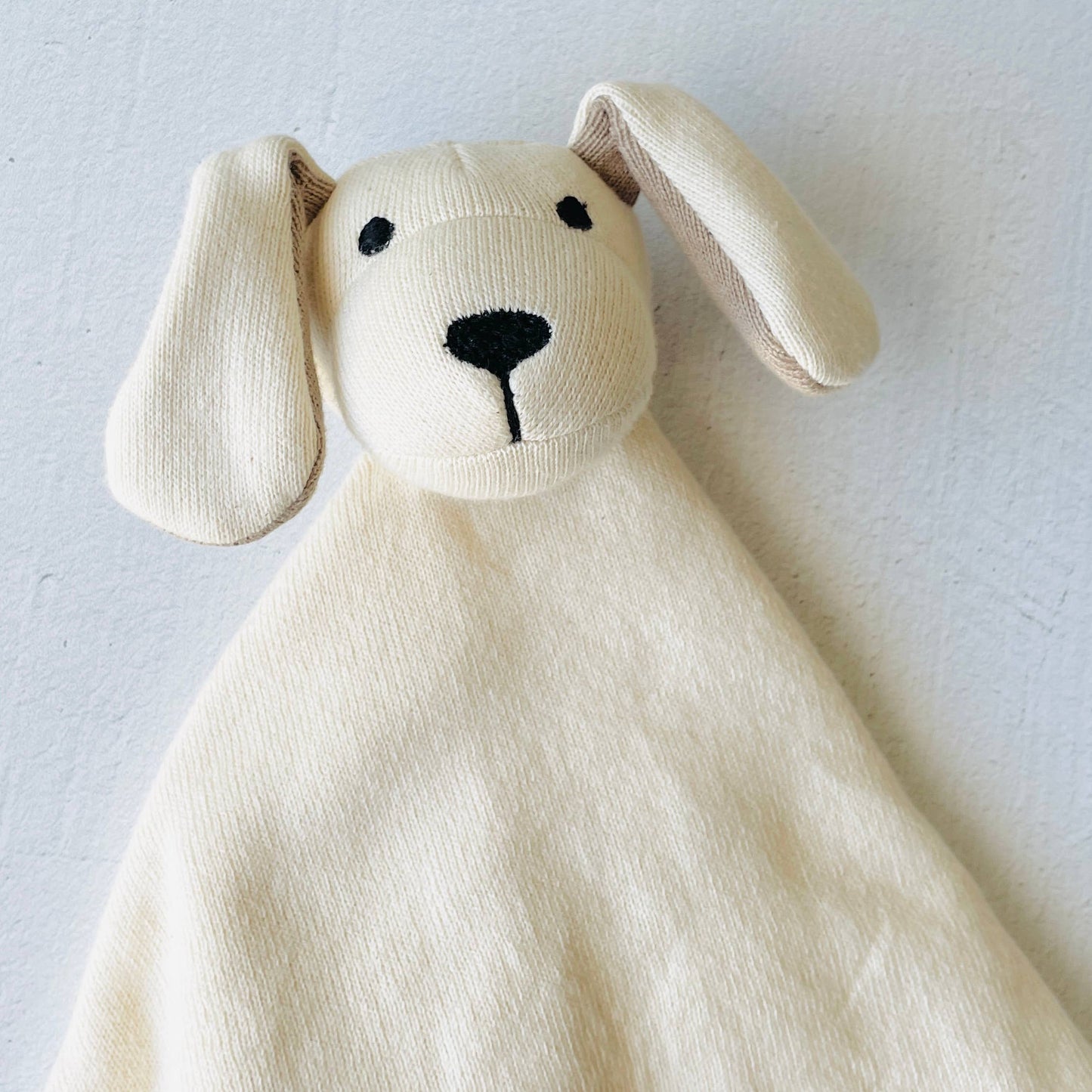 Organic Cotton Lovey - Natural Puppy Dog