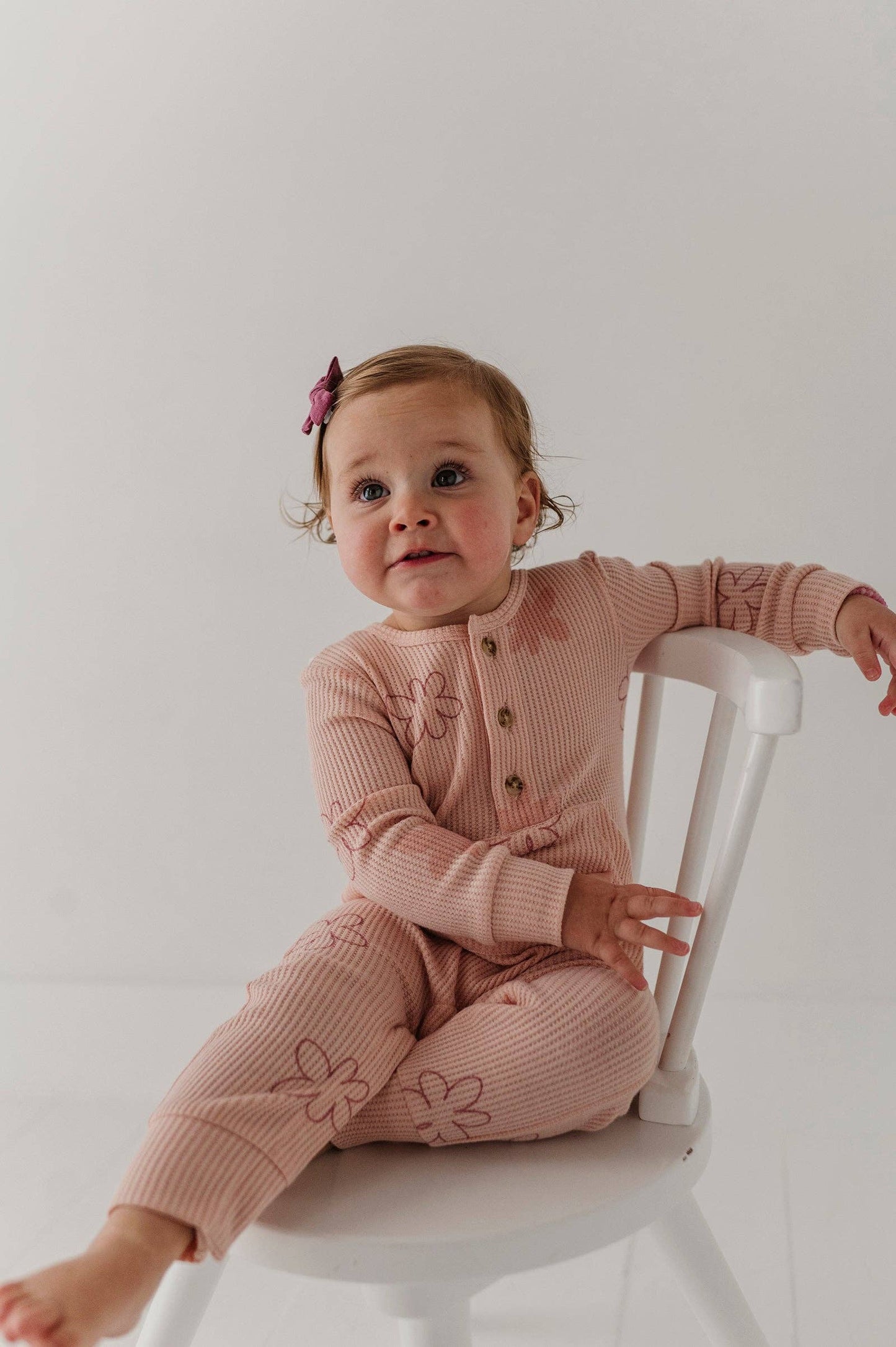 Daisy Doodle Waffle Romper