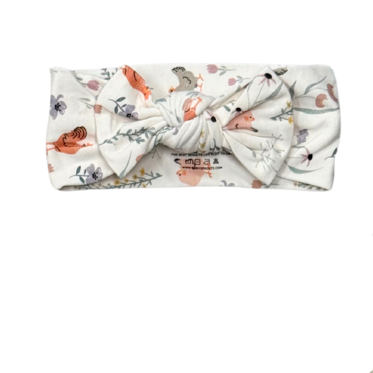 Floral Chickens Headband