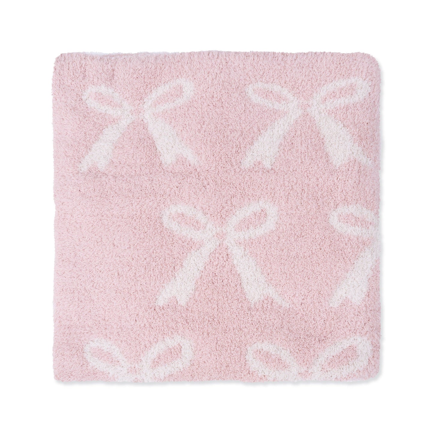 Chenille - Blush Bow Blanket