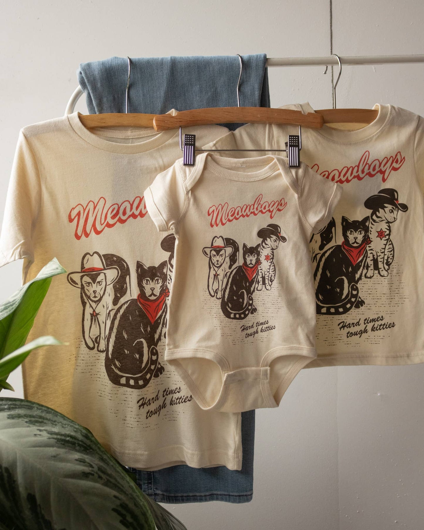 Meowboys Western Kids Tee
